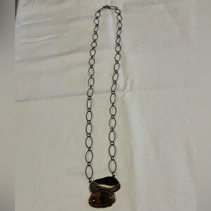 Beautiful Jasper and Gold Statement Necklace